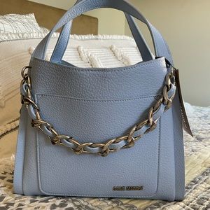 Steve Madden Blue Glaze Dalila Cross Body Satchel Top Handle Hand Bag